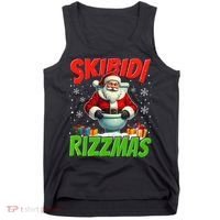Skibid.I Rizzmas Christmas Rizz Santa Claus Charisma Cool Tank Top thumb 0