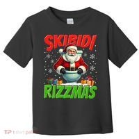 Skibid.I Rizzmas Christmas Rizz Santa Claus Charisma Cool Toddler T-Shirt thumb 0