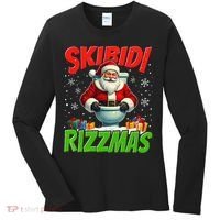 Skibid.I Rizzmas Christmas Rizz Santa Claus Charisma Cool Women's Long Sleeve Shirt thumb 0