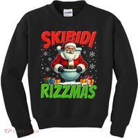 Skibid.I Rizzmas Christmas Rizz Santa Claus Charisma Cool Kids Sweatshirt thumb 0