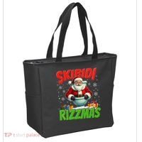Skibid.I Rizzmas Christmas Rizz Santa Claus Charisma Cool Tote Bag thumb 2