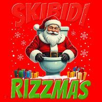 Skibid.I Rizzmas Christmas Rizz Santa Claus Charisma Cool Santa Hat thumb 1