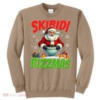 Skibid.I Rizzmas Christmas Rizz Santa Claus Charisma Cool Sweatshirt thumb 0