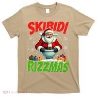 Skibid.I Rizzmas Christmas Rizz Santa Claus Charisma Cool T-Shirt thumb 0