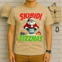 Skibid.I Rizzmas Christmas Rizz Santa Claus Charisma Cool T-Shirt thumb 6