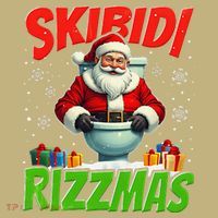 Skibid.I Rizzmas Christmas Rizz Santa Claus Charisma Cool T-Shirt thumb 7