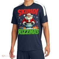 Skibid.I Rizzmas Christmas Rizz Santa Claus Charisma Cool Sport-Tek Competitor United Soccer Jersey thumb 0
