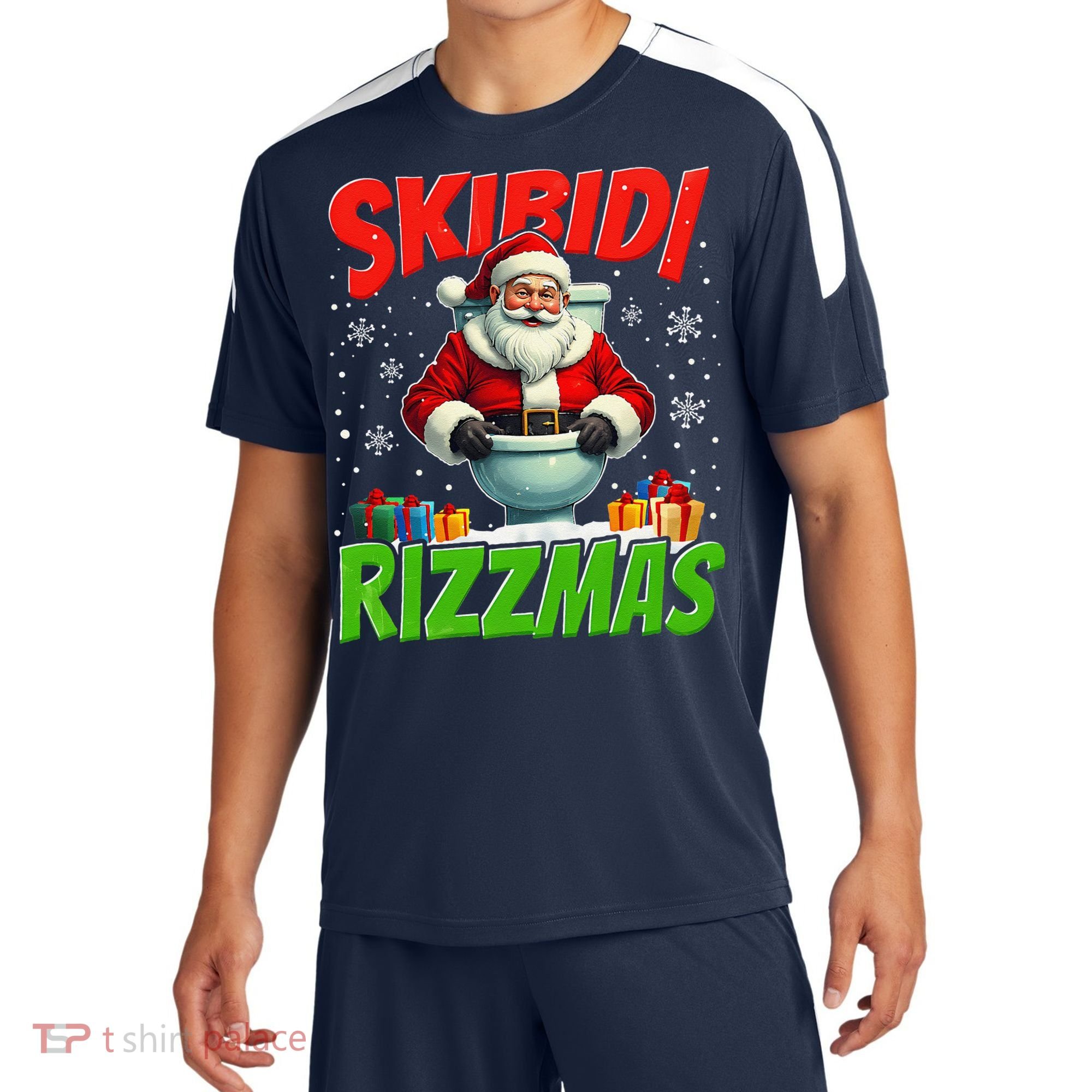 Skibid.I Rizzmas Christmas Rizz Santa Claus Charisma Cool Sport-Tek Competitor United Soccer Jersey