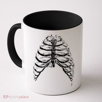 Skeleton Rib Cage Coffee Mug thumb 0