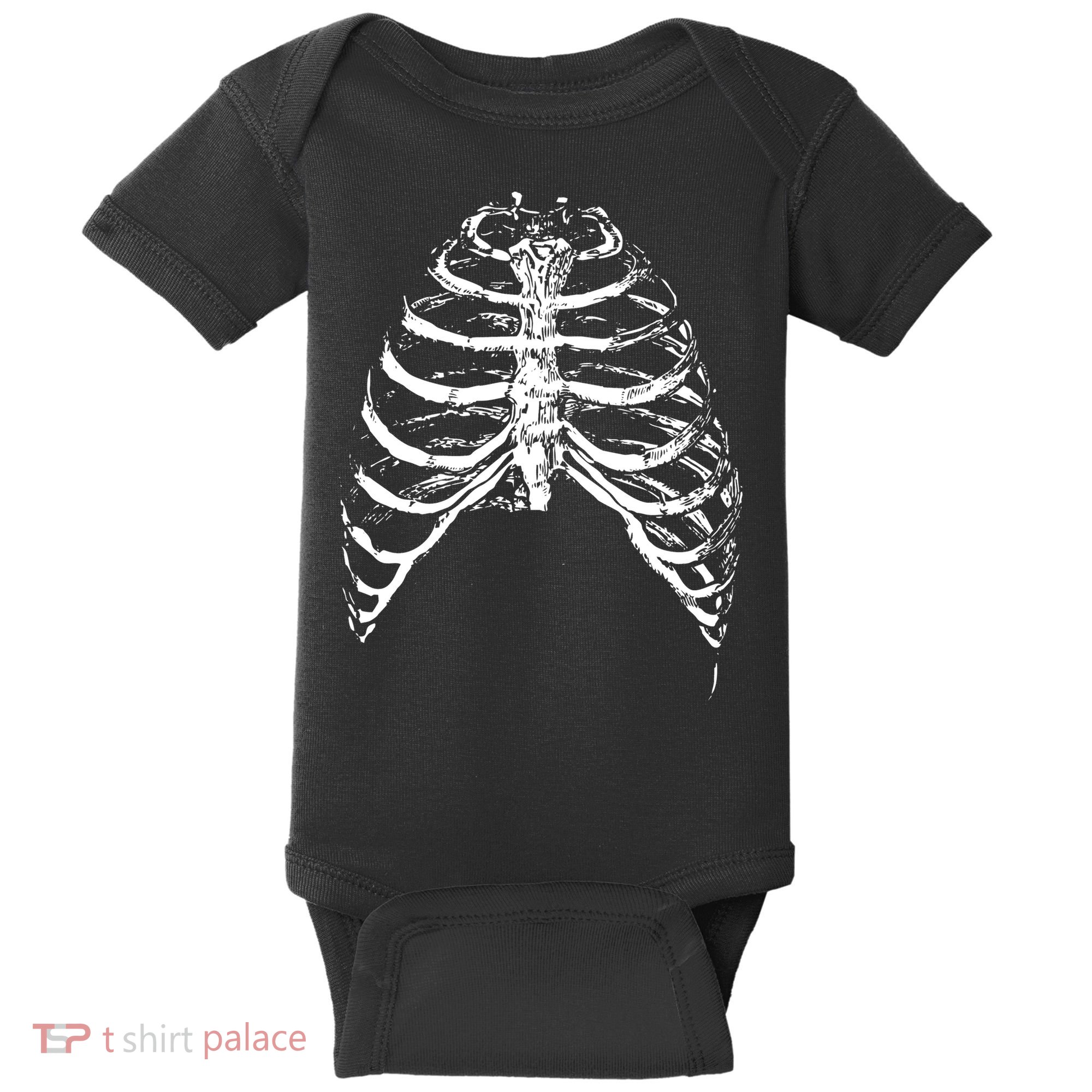 Skeleton Rib Cage Baby Bodysuit