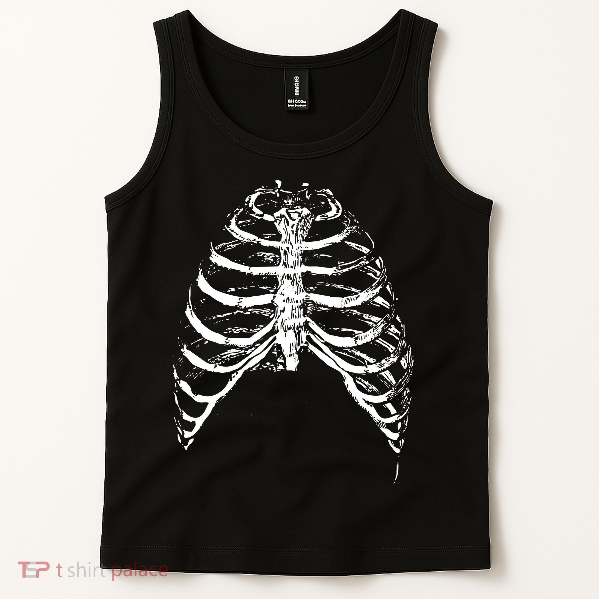Skeleton Rib Cage Tank Top
