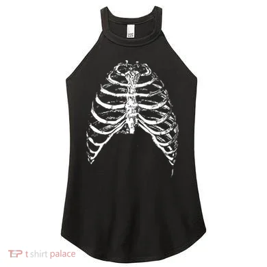Skeleton Rib Cage Women's Perfect Tri Rocker Tank