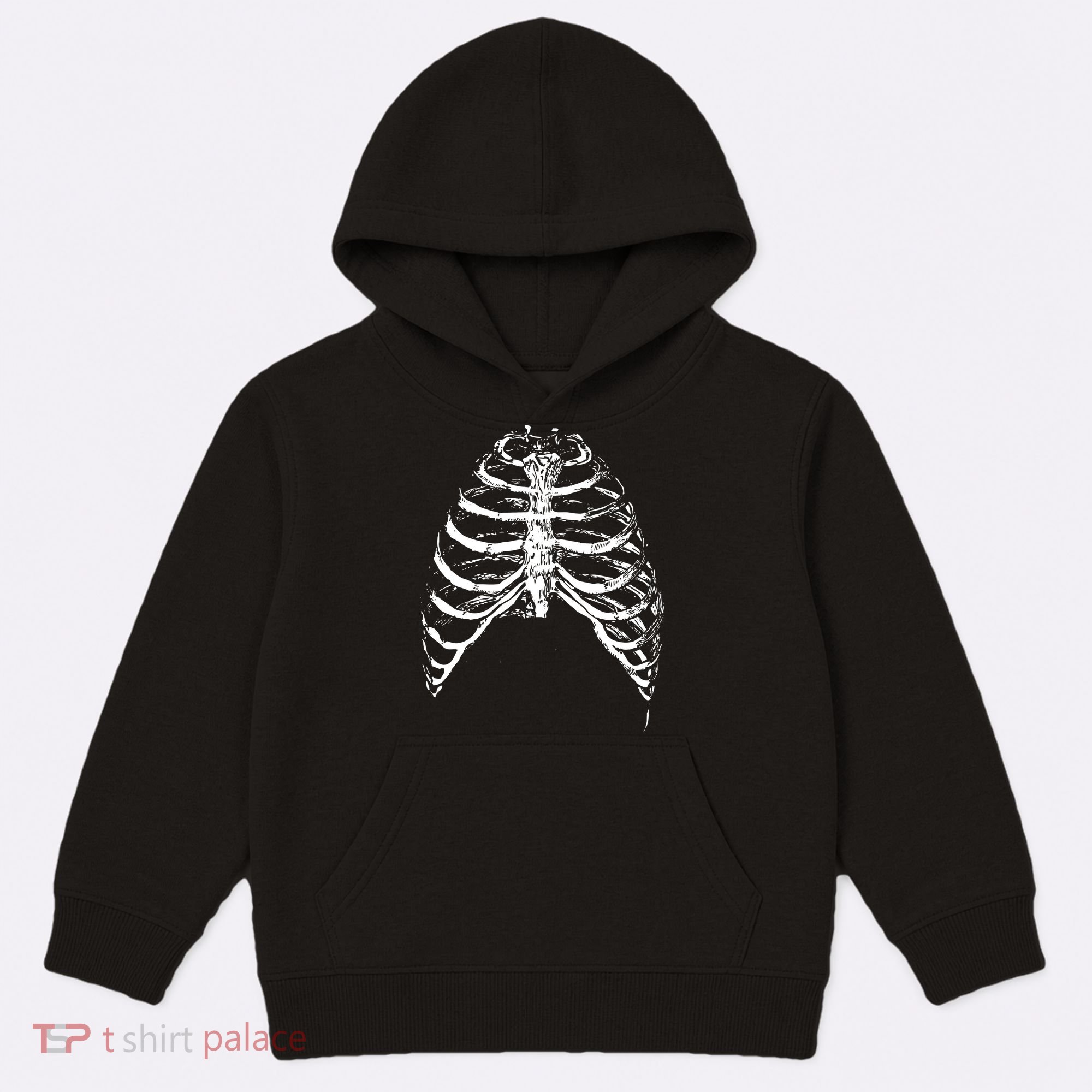 Skeleton Rib Cage Kids Hoodie