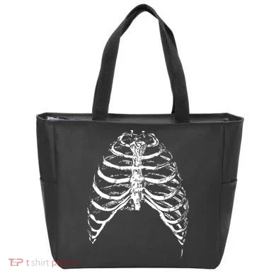 Skeleton Rib Cage Tote Bag