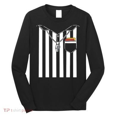 Soccer Referee Costume Long Sleeve Shirt