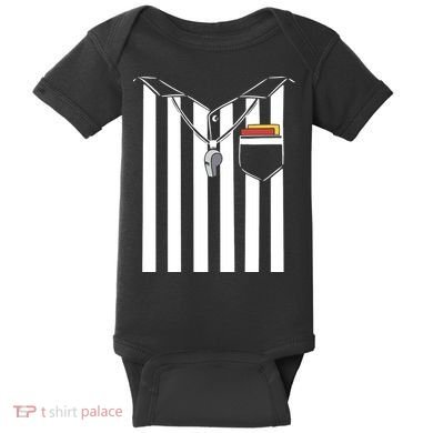 Soccer Referee Costume Baby Bodysuit