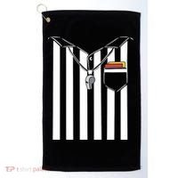 Soccer Referee Costume Golf Towel thumb 0