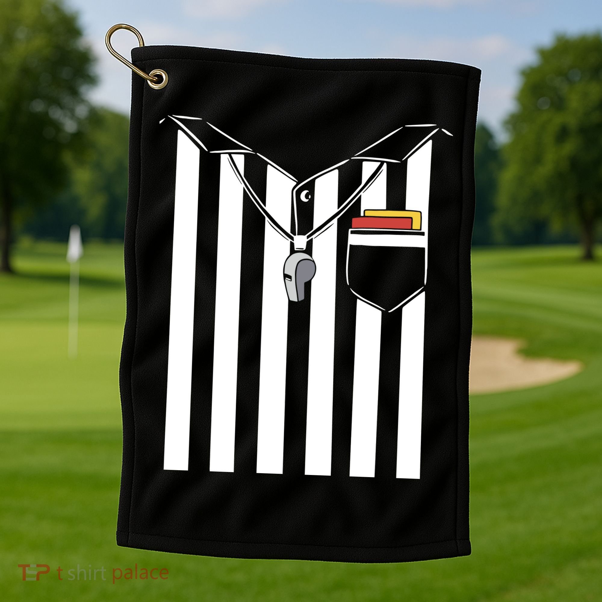Soccer Referee Costume Golf Towel