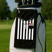 Soccer Referee Costume Golf Towel thumb 2