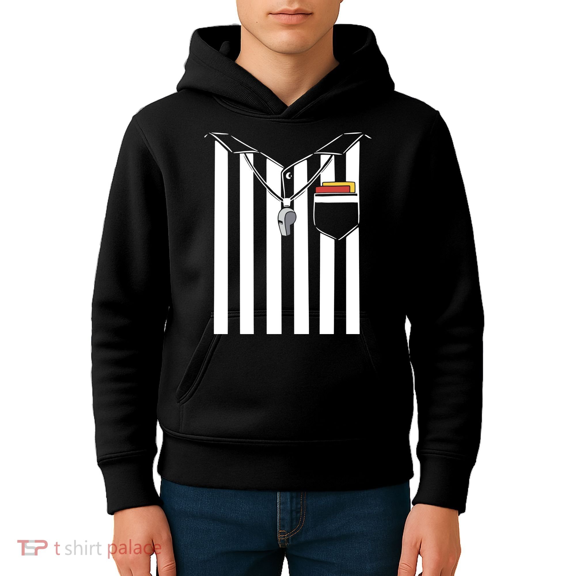 Soccer Referee Costume Kids Hoodie