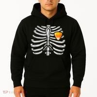 Skeleton Rib Cage Heart Candy Corn Cute Adult Hoodie thumb 2