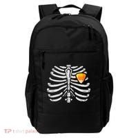 Skeleton Rib Cage Heart Candy Corn Cute Adult Backpack thumb 0