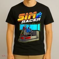 Sim Racer Car Racing And Driving Simulator Motion Rig T-Shirt thumb 3