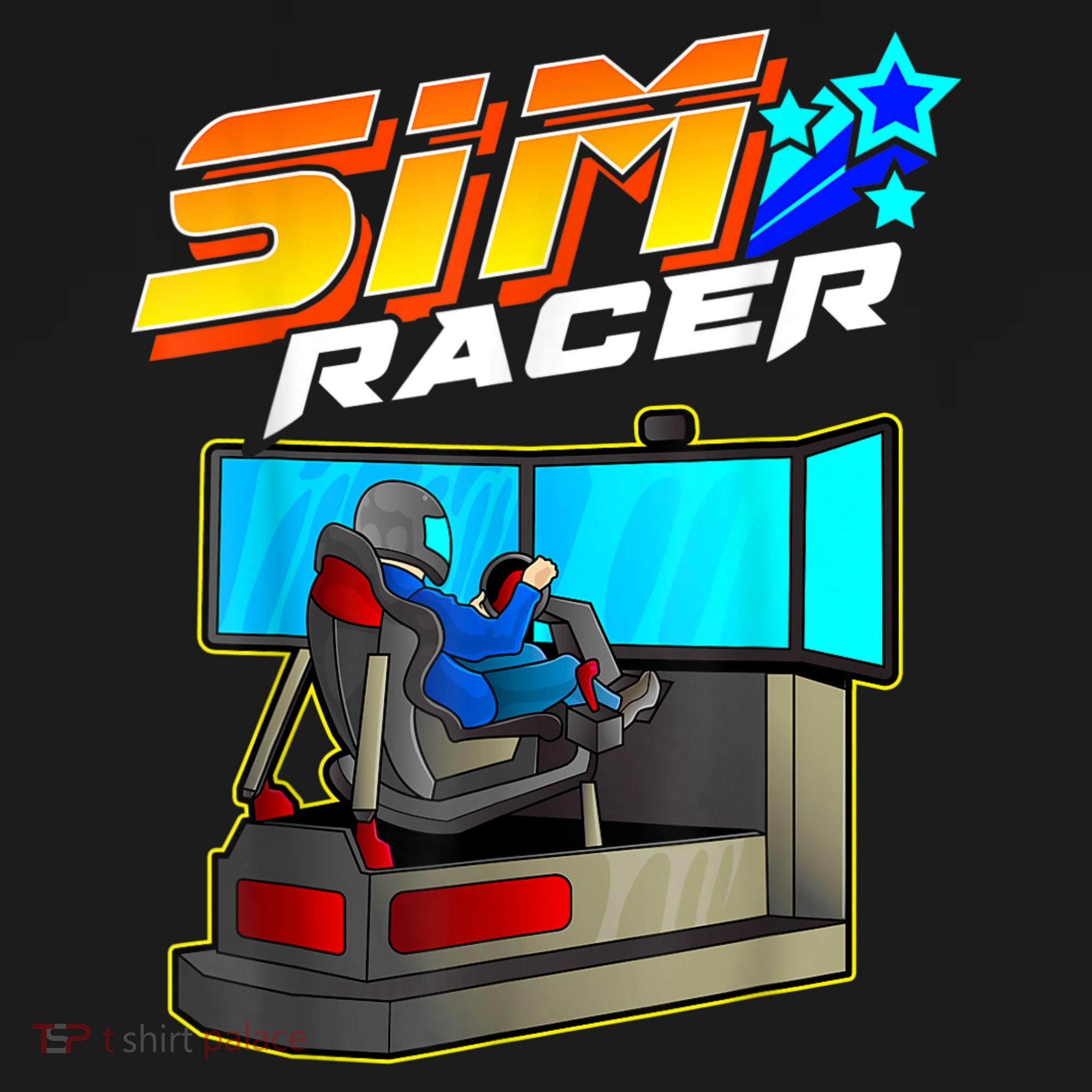Sim Racer Car Racing And Driving Simulator Motion Rig Button