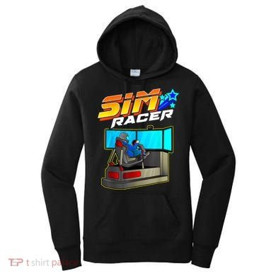 Sim Racer Car Racing And Driving Simulator Motion Rig Women's Hoodie