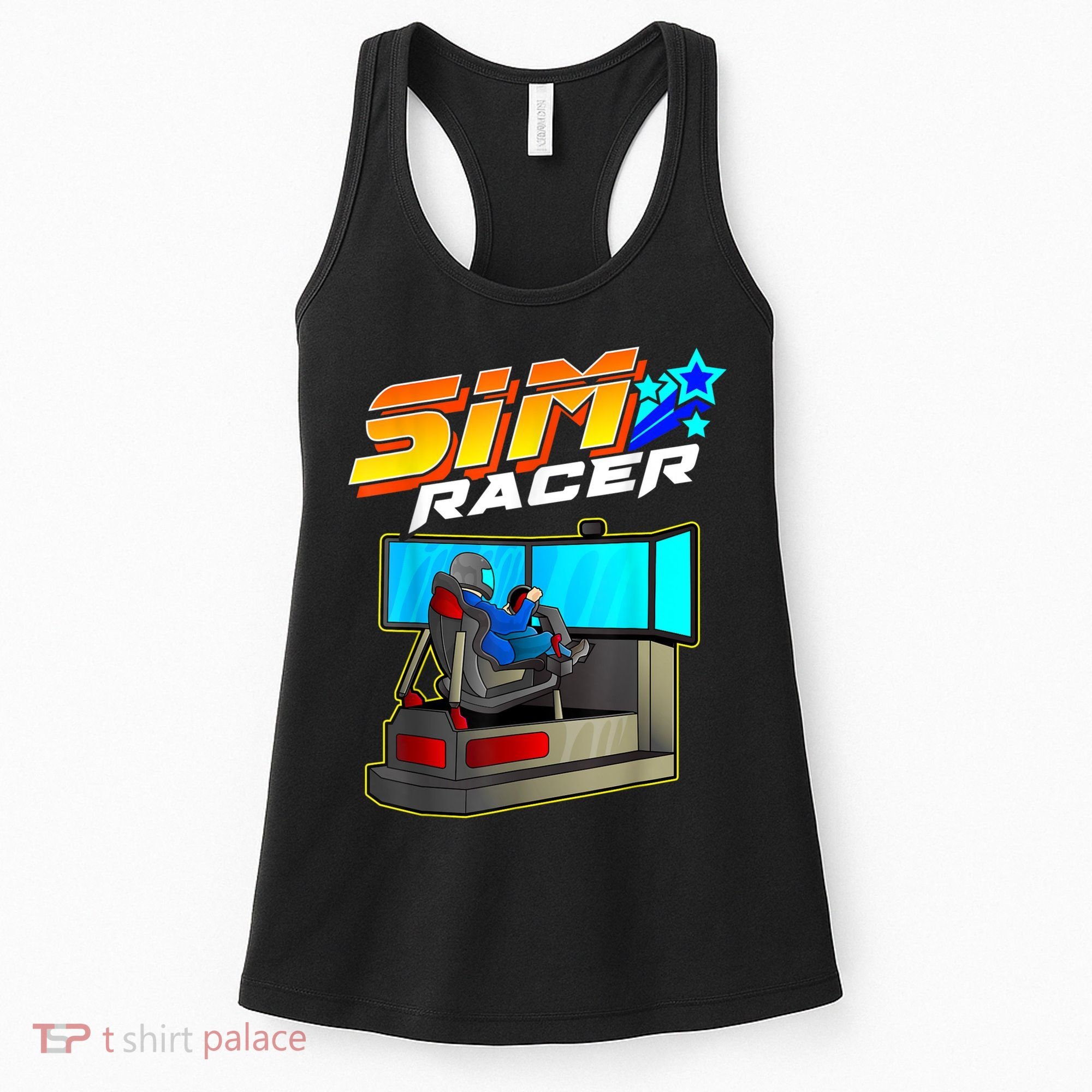 Sim Racer Car Racing And Driving Simulator Motion Rig Women's Tank Top