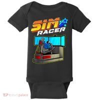 Sim Racer Car Racing And Driving Simulator Motion Rig Baby Bodysuit thumb 0