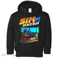 Sim Racer Car Racing And Driving Simulator Motion Rig Toddler Hoodie thumb 0