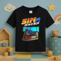 Sim Racer Car Racing And Driving Simulator Motion Rig Toddler T-Shirt thumb 3