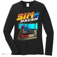 Sim Racer Car Racing And Driving Simulator Motion Rig Women's Long Sleeve Shirt thumb 0