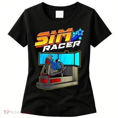 Sim Racer Car Racing And Driving Simulator Motion Rig Women's T-Shirt