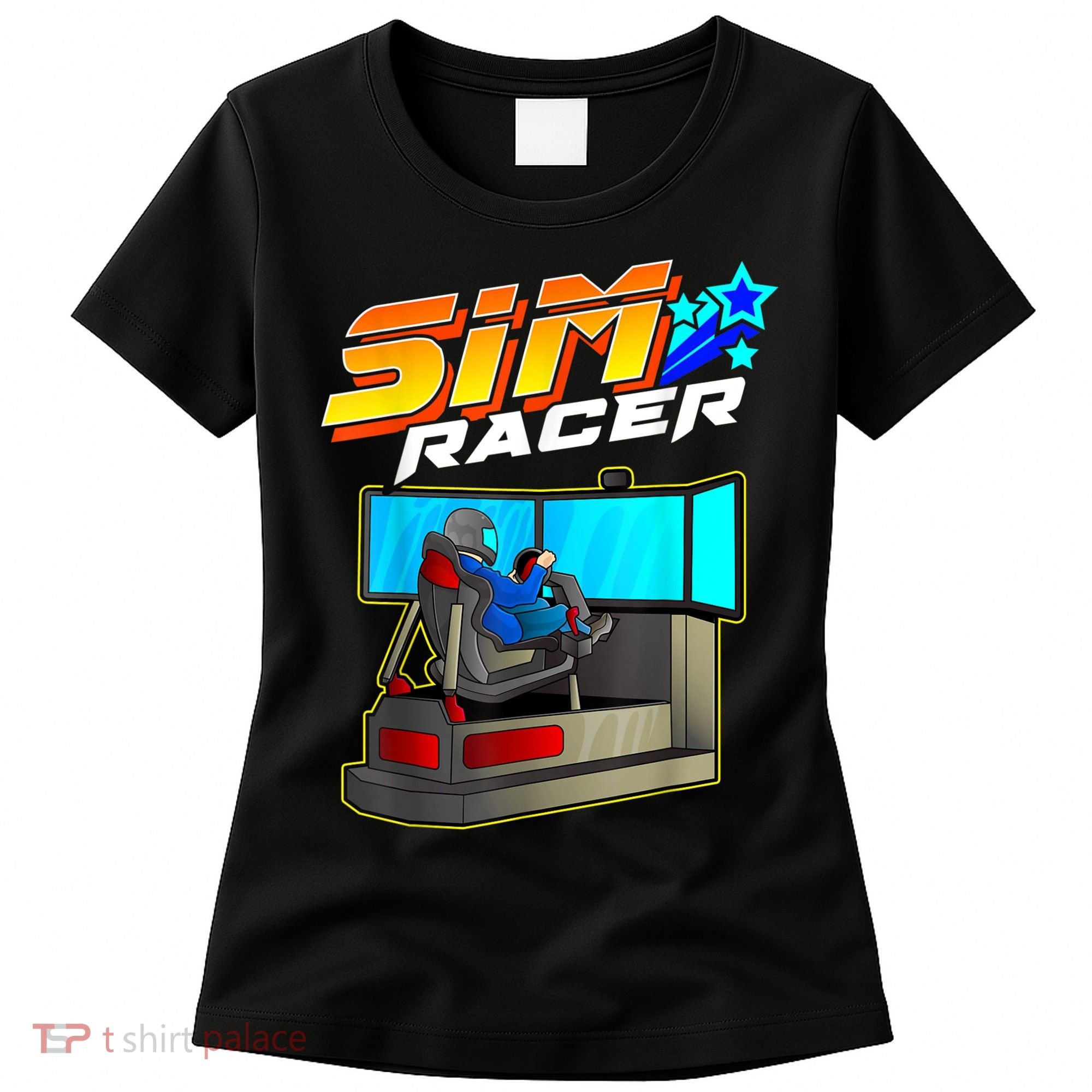 Sim Racer Car Racing And Driving Simulator Motion Rig Women's T-Shirt