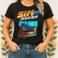 Sim Racer Car Racing And Driving Simulator Motion Rig Women's T-Shirt thumb 2