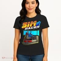 Sim Racer Car Racing And Driving Simulator Motion Rig Women's T-Shirt thumb 4