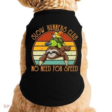Slow Runners Club No Need For Speed - Sloth & Turtle Snail Doggie Tank