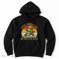 Slow Runners Club No Need For Speed - Sloth & Turtle Snail Hoodie thumb 0