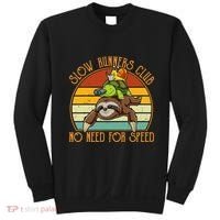 Slow Runners Club No Need For Speed - Sloth & Turtle Snail Sweatshirt thumb 0