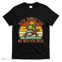 Slow Runners Club No Need For Speed - Sloth & Turtle Snail T-Shirt thumb 0
