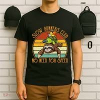 Slow Runners Club No Need For Speed - Sloth & Turtle Snail T-Shirt thumb 6
