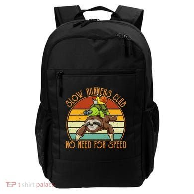 Slow Runners Club No Need For Speed - Sloth & Turtle Snail Backpack
