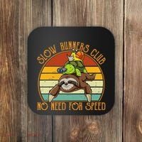 Slow Runners Club No Need For Speed - Sloth & Turtle Snail Coaster thumb 0