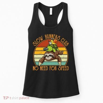 Slow Runners Club No Need For Speed - Sloth & Turtle Snail Women's Tank Top