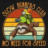 Slow Runners Club No Need For Speed - Sloth & Turtle Snail Toddler Hoodie thumb 2