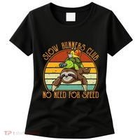 Slow Runners Club No Need For Speed - Sloth & Turtle Snail Women's T-Shirt thumb 0