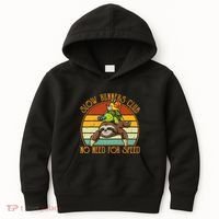 Slow Runners Club No Need For Speed - Sloth & Turtle Snail Kids Hoodie thumb 0