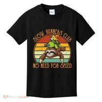 Slow Runners Club No Need For Speed - Sloth & Turtle Snail Kids T-Shirt thumb 0